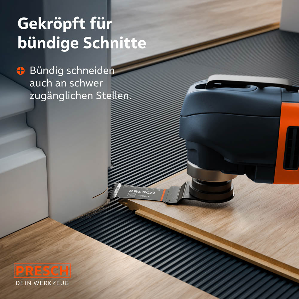 Multitool invalzaagbladset hout 50x32mm 5 st.