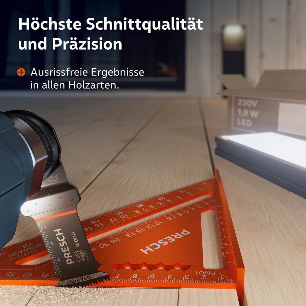 Multitool invalzaagbladset hout 50x32mm 5 st.