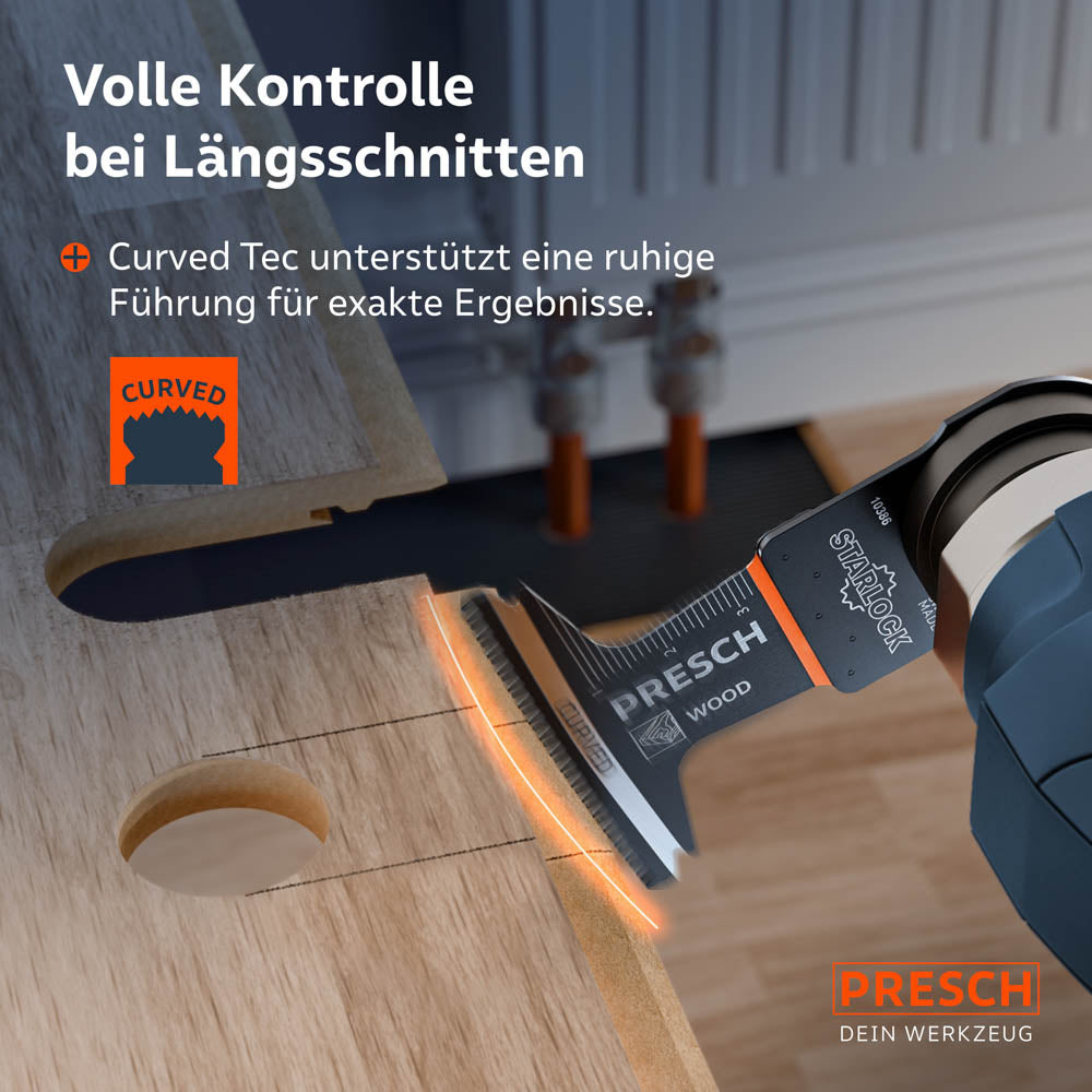 Multitool invalzaagbladset hout 40x65mm 5 st.