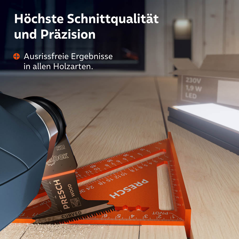 Multitool invalzaagbladset hout 40x65mm 5 st.