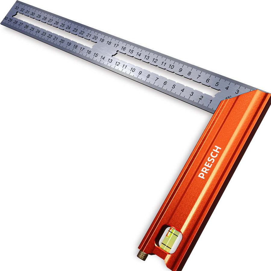 PRESCH Winkelhoek 300mm voor nauwkeurige metingen en markeringen in het ambacht en doe‑het‑zelf.