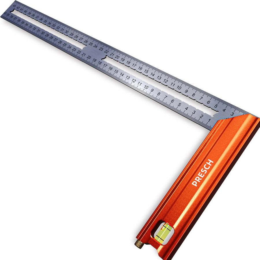 PRESCH hoekbank 400mm met waterpas en meetschaal