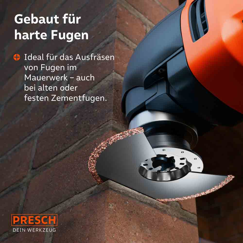 Multitool segmentvoegfrees hardmetaal