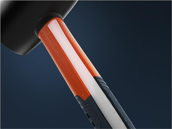 Schwarzer PRESCH Gummihammer mit ergonomischem Griff und rutschfester Oberfläche