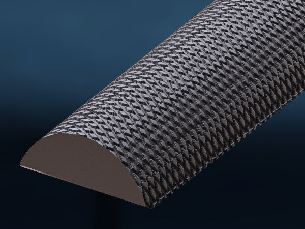 Halbrundfeile von PRESCH mit präzisem Feilenhieb für Metallbearbeitung und Feinmechanik.