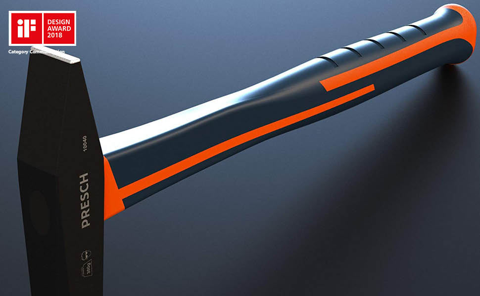 Presch Hammer mit ergonomischem Griff und Design-Award-Auszeichnung, Schlagwerkzeug, Vorschlaghammer.
