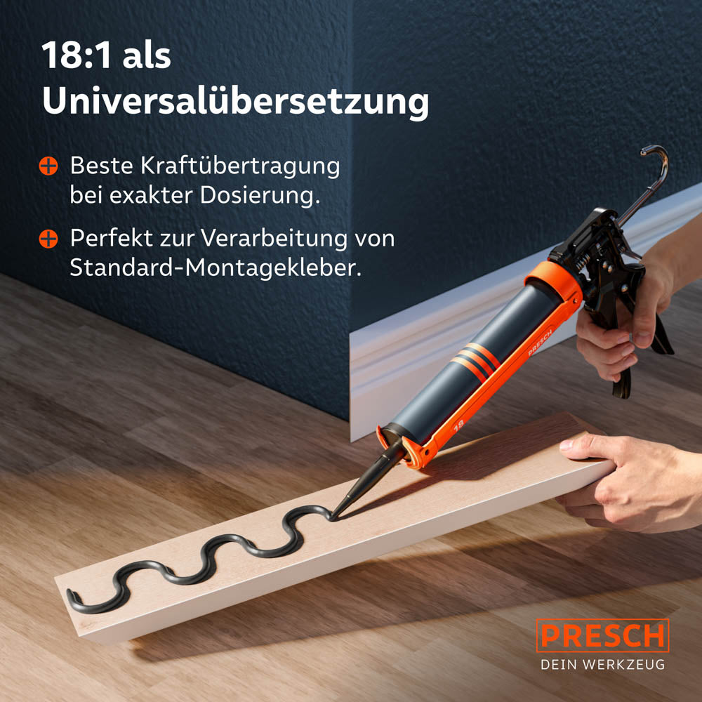 Pistolet à cartouche 18:1 avec arrêt automatique