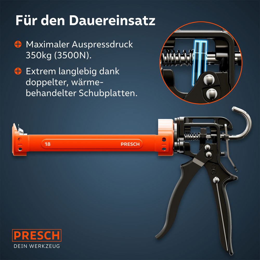 Pistolet à cartouche 18:1 avec arrêt automatique