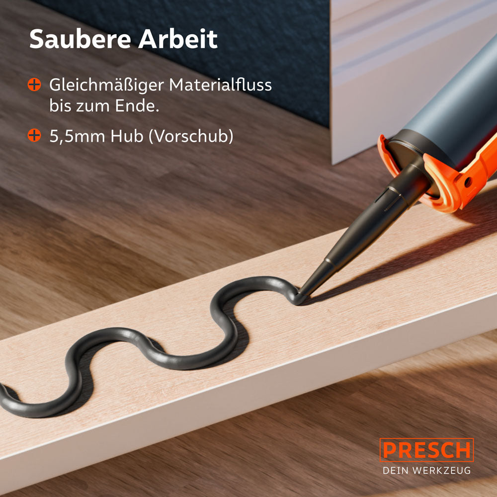 Kartuschenpresse 18:1 mit Nachlaufstopp