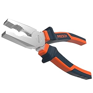 Kombizange von PRESCH mit ergonomischen Griffen und Mehrzweckfunktion.