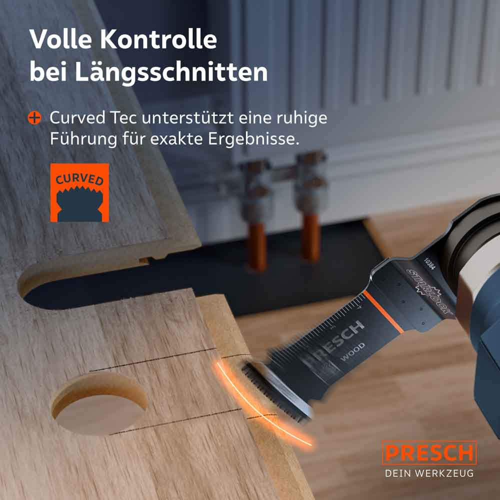 Outils oscillants lame plongeante bois 50x32mm