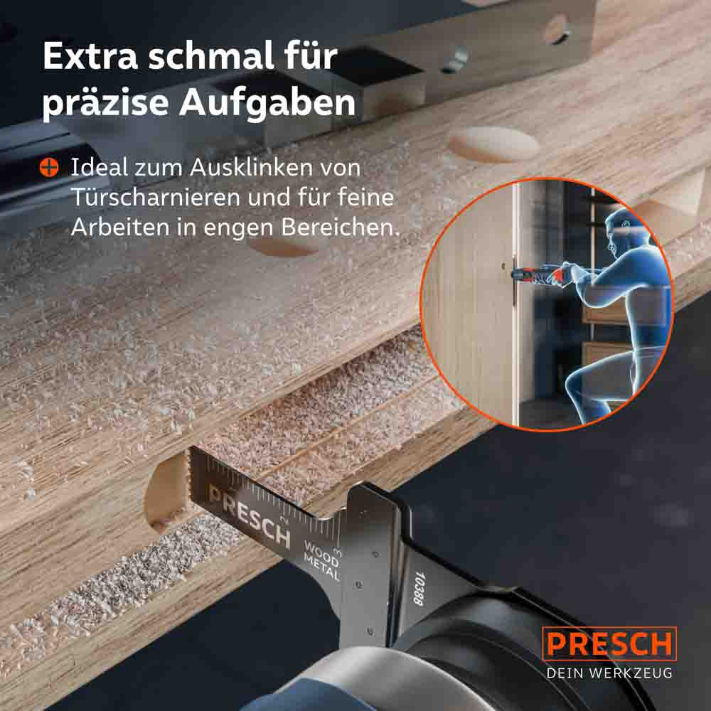 Multitool invalzaagbladenset hout & metaal 25x10mm 5 st.