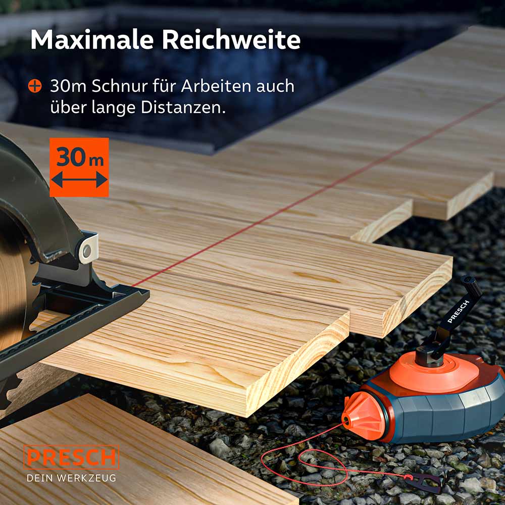 Schlagschnur inkl. roter Kreide