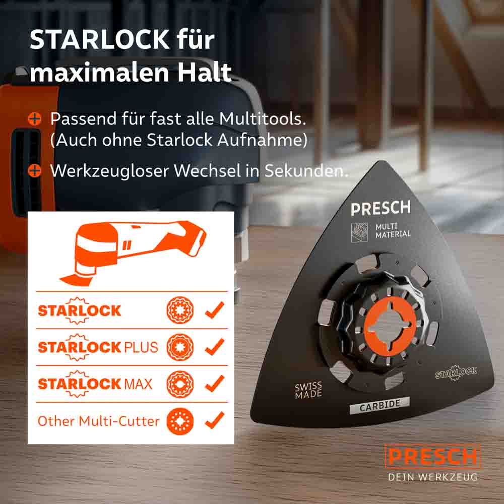 Multitool schuurplaat hardmetaal