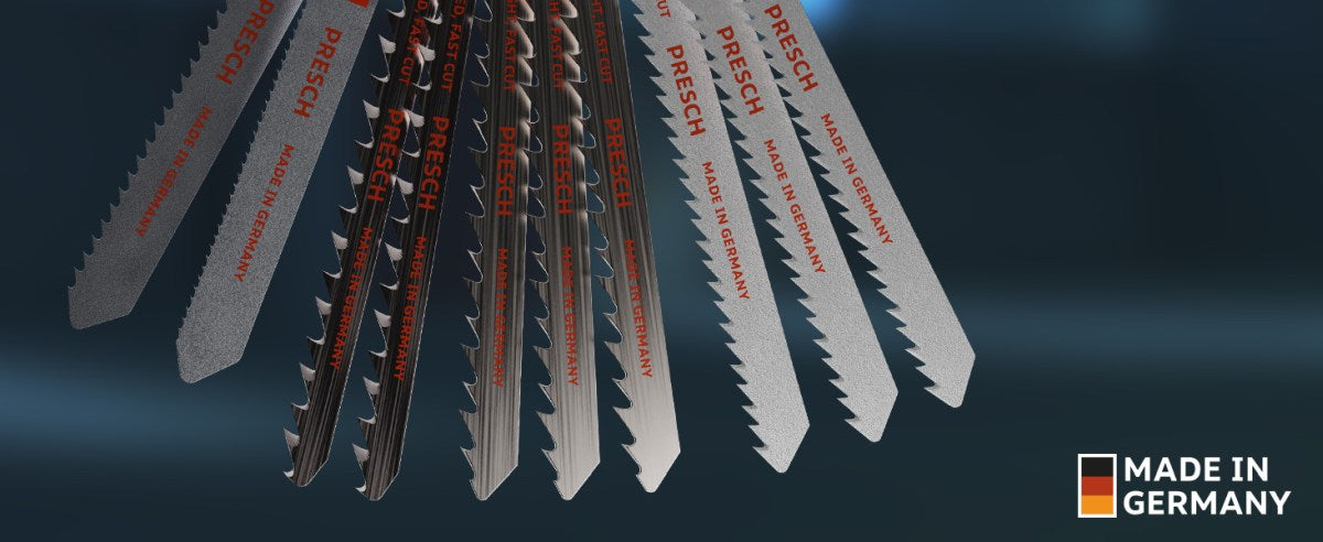 PRESCH Stichsägeblätter Set für Holz und Metall, verschiedene Sägeblatttypen für präzisen Schnitt und sägeblätter für verschiedene Materialien