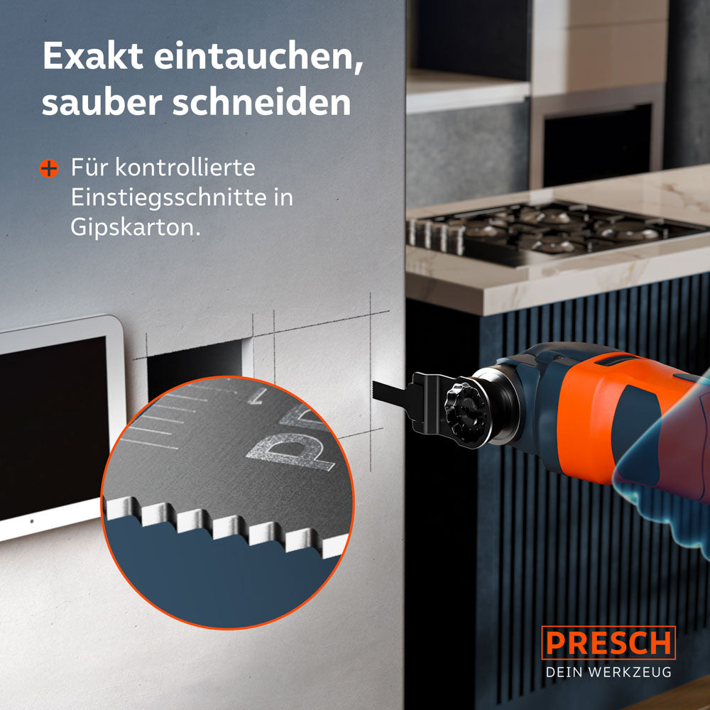 Multitool invalzaagblad hout & metaal 25x10mm