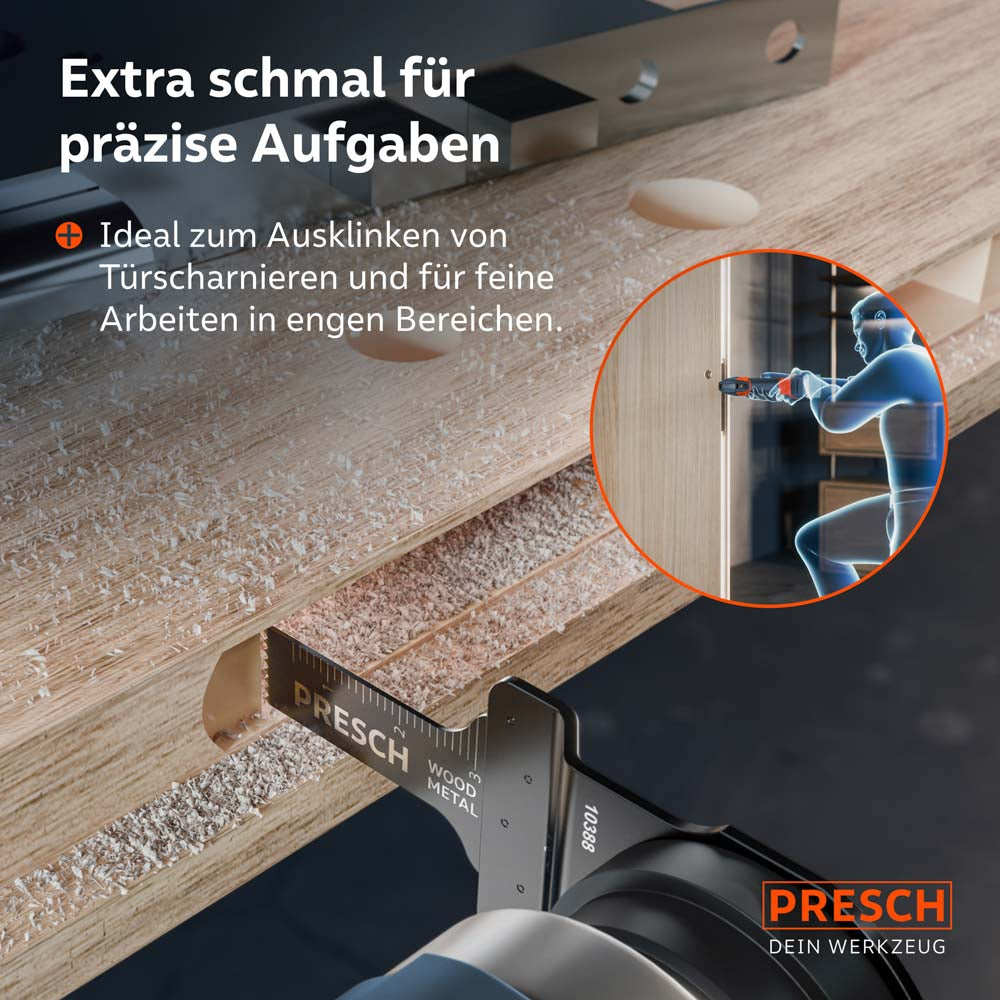 Multitool Tauchsägeblatt Holz & Metall 25x10mm