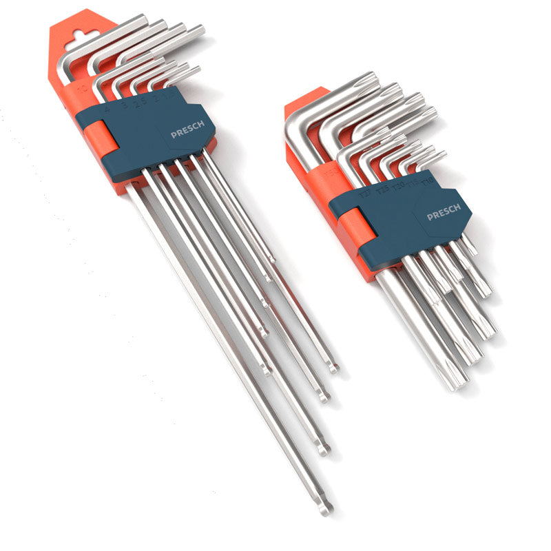 Innensechskantschlüssel Set von Presch mit verschiedenen Größen und Halterung, Hex Keys
