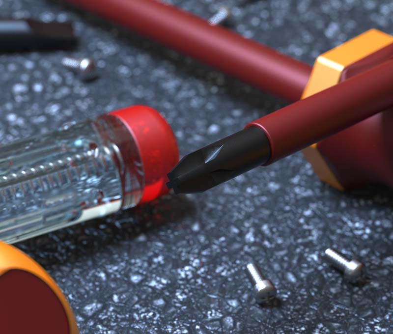 VDE Schraubendreher Set von Presch mit isolierten Griffen und Präzisionsspitzen