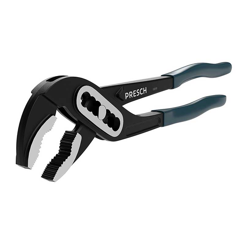 PRESCH Wasserpumpenzange mit ergonomischen Griffen, verstellbare Rohrzange, Zangenschlüssel