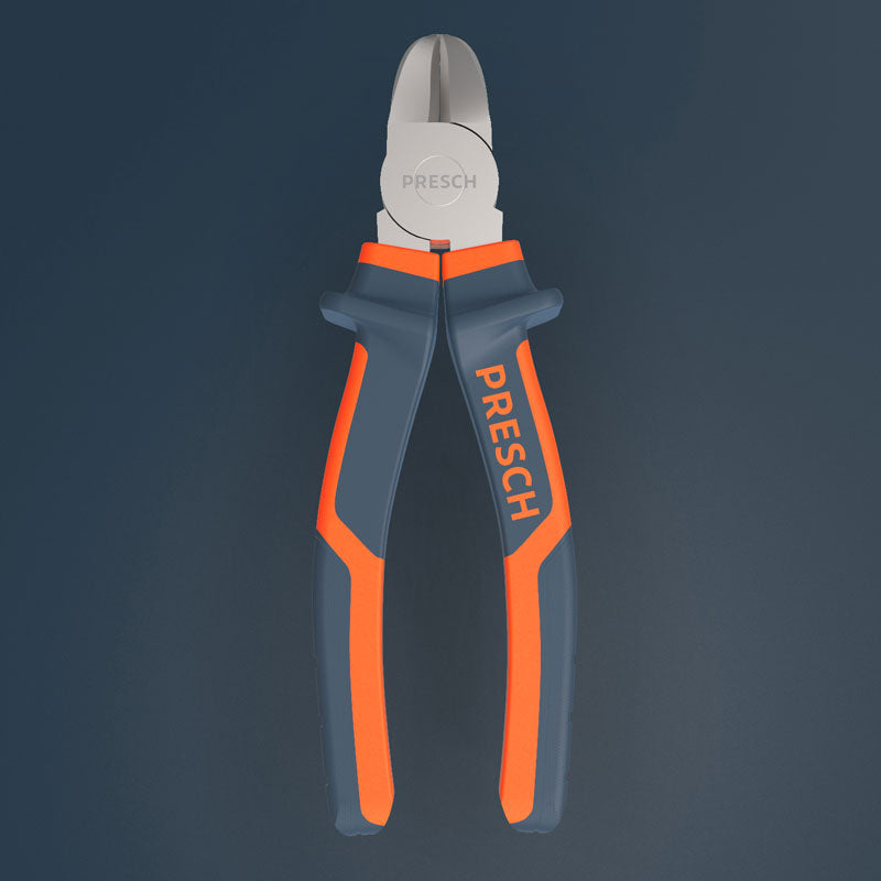 Presch Seitenschneider für präzisen Schnitt, Kabelschneider mit ergonomischem Griff.