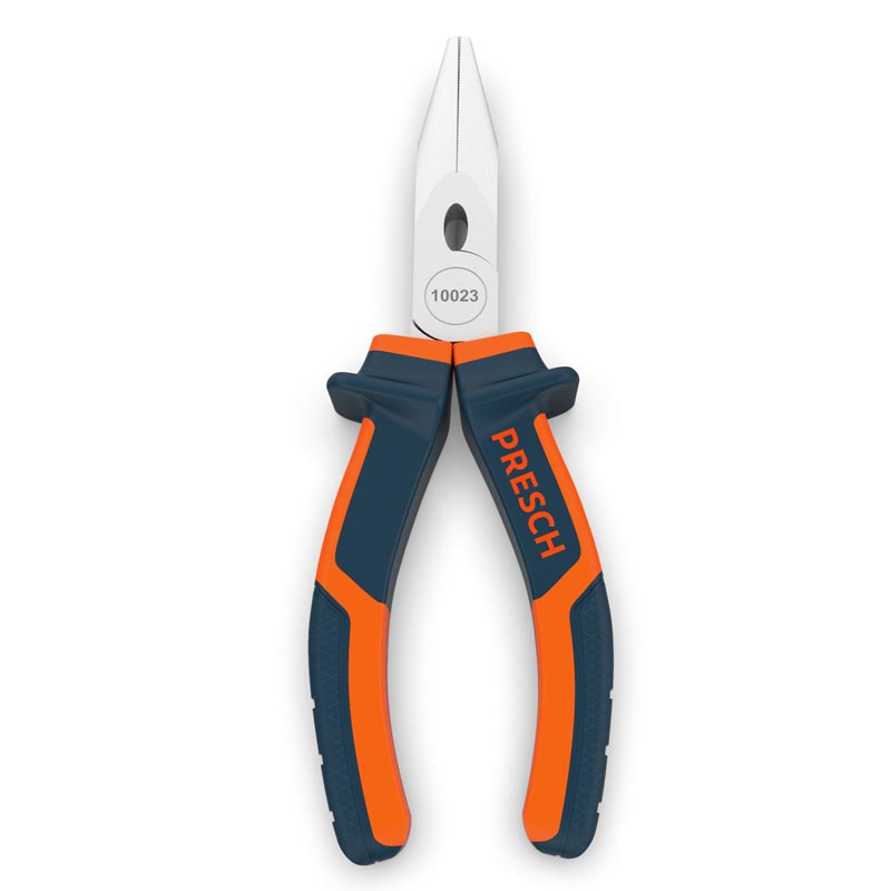 Pince à bec effilé PRESCH 160 mm de qualité professionnelle avec poignées ergonomiques pour un travail de précision en électronique et en mécanique de précision