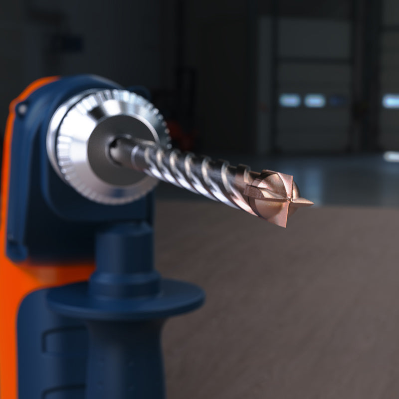 PRESCH SDS Hammerbohrer Set mit 5 Teilen zur präzisen Bohrarbeit und robusten Betonbohrern