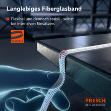 Flexibilité d'utilisation : la bande en fibre de verre est stable et résiste aux plis, même lorsqu’elle est guidée sur les bords, et reste fidèle à sa forme même en cas d’utilisation intensive.