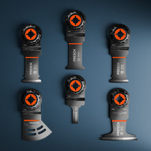PRESCH Multitool Droogbouw Set 6-delig met zaagbladen voor gipskarton, hout en metaal