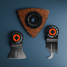 PRESCH Multitool Tapijt Set 3-delig met Multi-mes, Schraper en Carbide slijpschijf