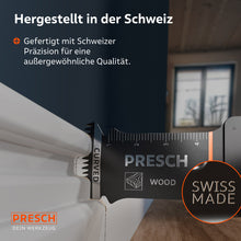 Gros plan de la précision fabriquée en Suisse : le label « Swiss Made » garantit une qualité exceptionnelle et une durabilité pour le travail du bois.