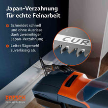L'engrènement japonais à deux rangées découpe une plinthe rapidement et sans déchirures