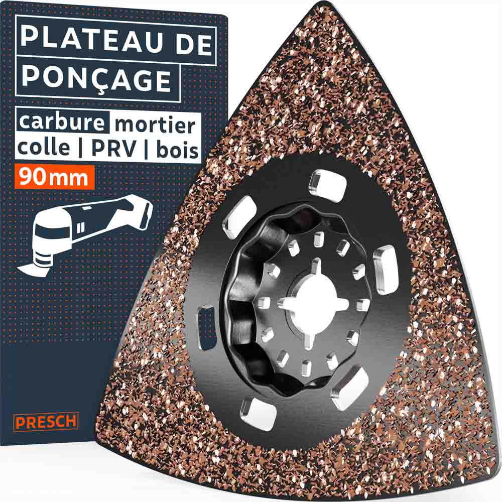 Plaque de ponçage carbure