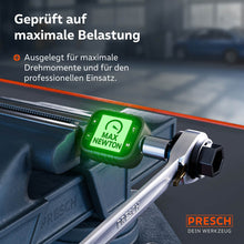 De digitale draaimomentmeting in de bankschroef toont de professionele belastbaarheid van de PRESCH rattenmechaniek, die specifiek is ontwikkeld voor maximale Newtonmeter‑waarden in de ambacht.