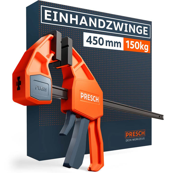 Einhandzwinge 150kg 450mm