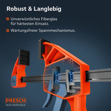 Detailansicht der Konstruktion: Der wartungsfreie Spannmechanismus ist in einem Gehäuse aus unverwüstlichem Fiberglas geschützt, konzipiert für dauerhaft starke Leistung bei hoher Beanspruchung.