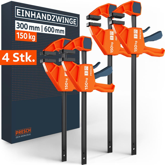 Einhandzwingen 150kg Set 300mm & 600mm
