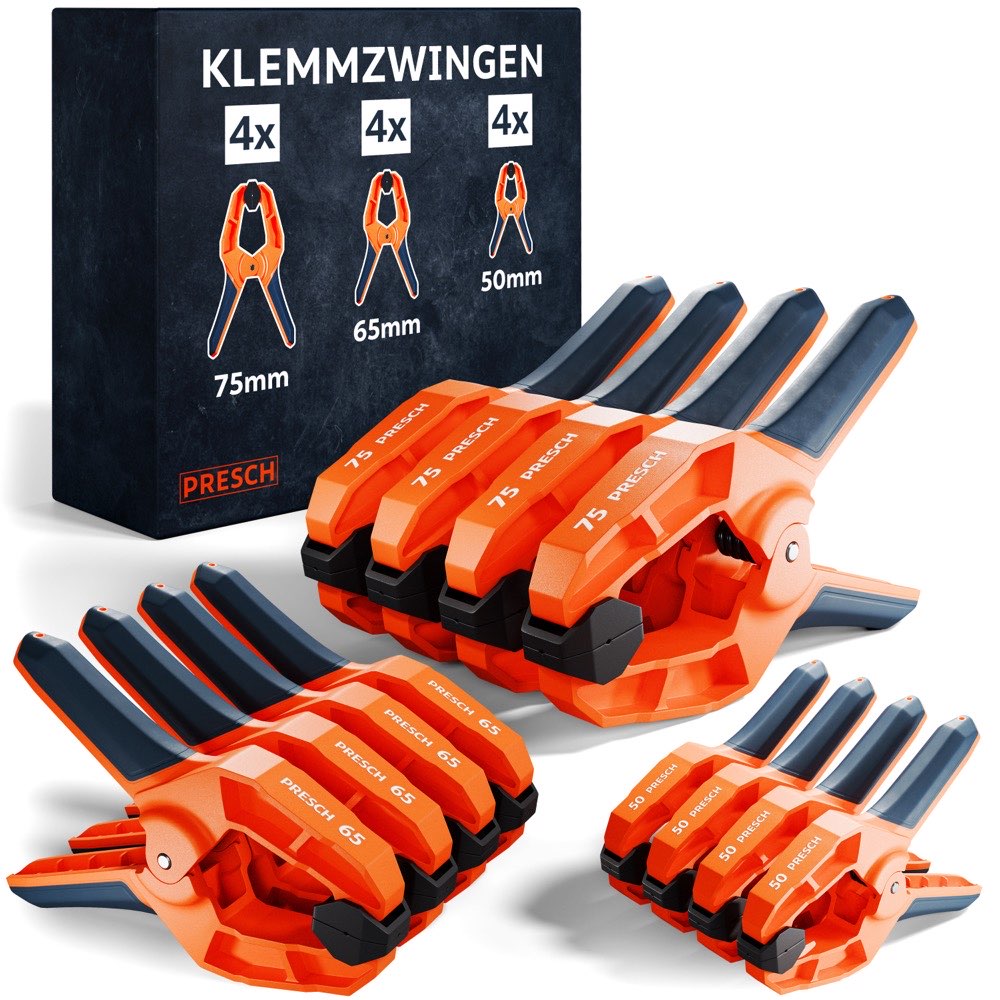 Veerklemmen set 12-delig