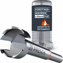 PRESCH Perceur Forstner professionnel 20 mm - Perceur à bois de haute qualité fabriqué en Autriche, incluant une boîte de rangement robuste en plastique.