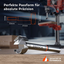 Productafmetingen en pasvorm: De 25 mm boor heeft een 8 mm schacht (33 mm lang) en een effectieve lengte van 41 mm voor absolute precisie bij houtbewerking.