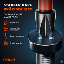 Nahaufnahme eines Impact Bits, der passgenau im Kopf einer Schraube sitzt