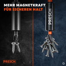 Magnetischer Impact Bit hält mehrere Schrauben, im Vergleich zu einem Standardbit