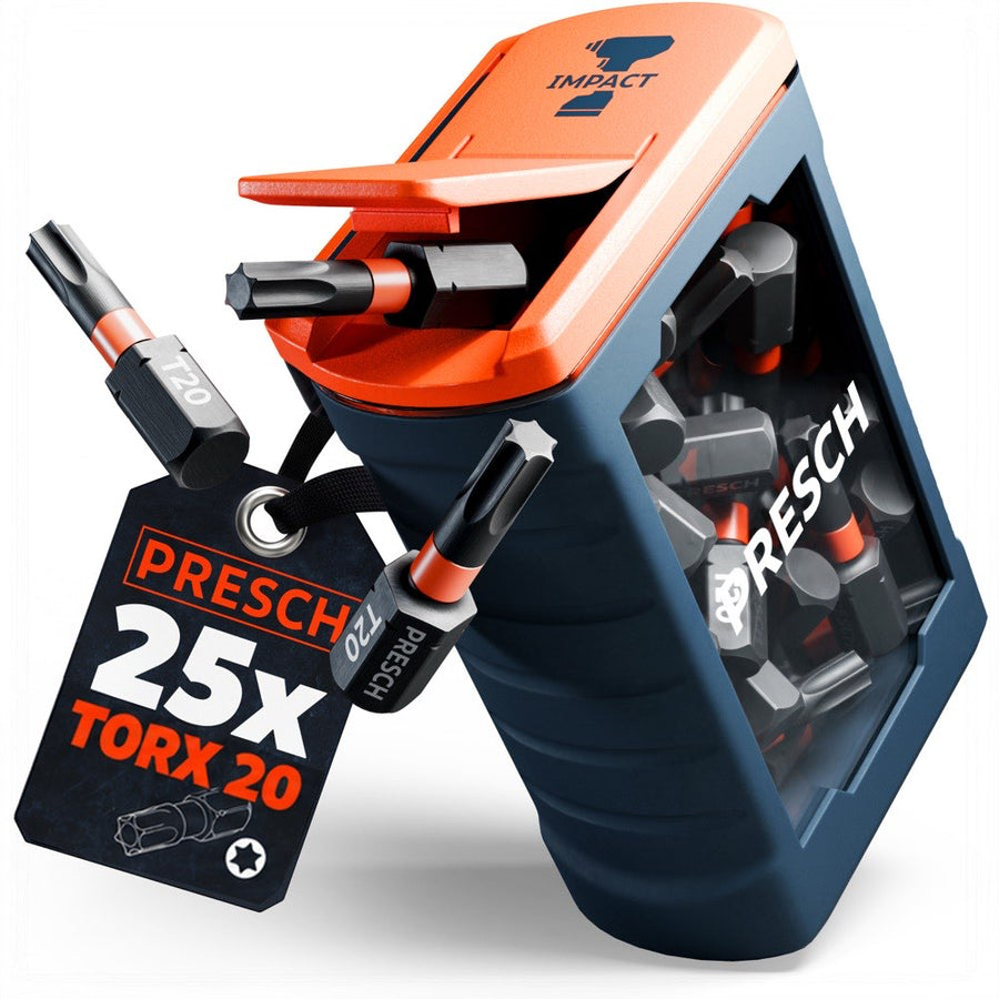 PRESCH Impact Bit Set T20 mit 25 Bits in der Spenderbox