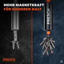 Magnetischer Impact Bit hält mehrere Schrauben, im Vergleich zu einem Standardbit