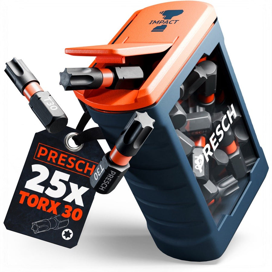 PRESCH Impact Bit Set T30 mit 25 Bits in der Spenderbox