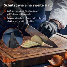 Sicherer Einsatz beim Schneiden von Zwiebeln; elastisches Material wie eine zweite Haut.