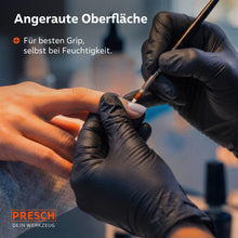 Anwendung im Kosmetikbereich: Präzises Arbeiten dank angerauter Oberfläche für besten Grip.