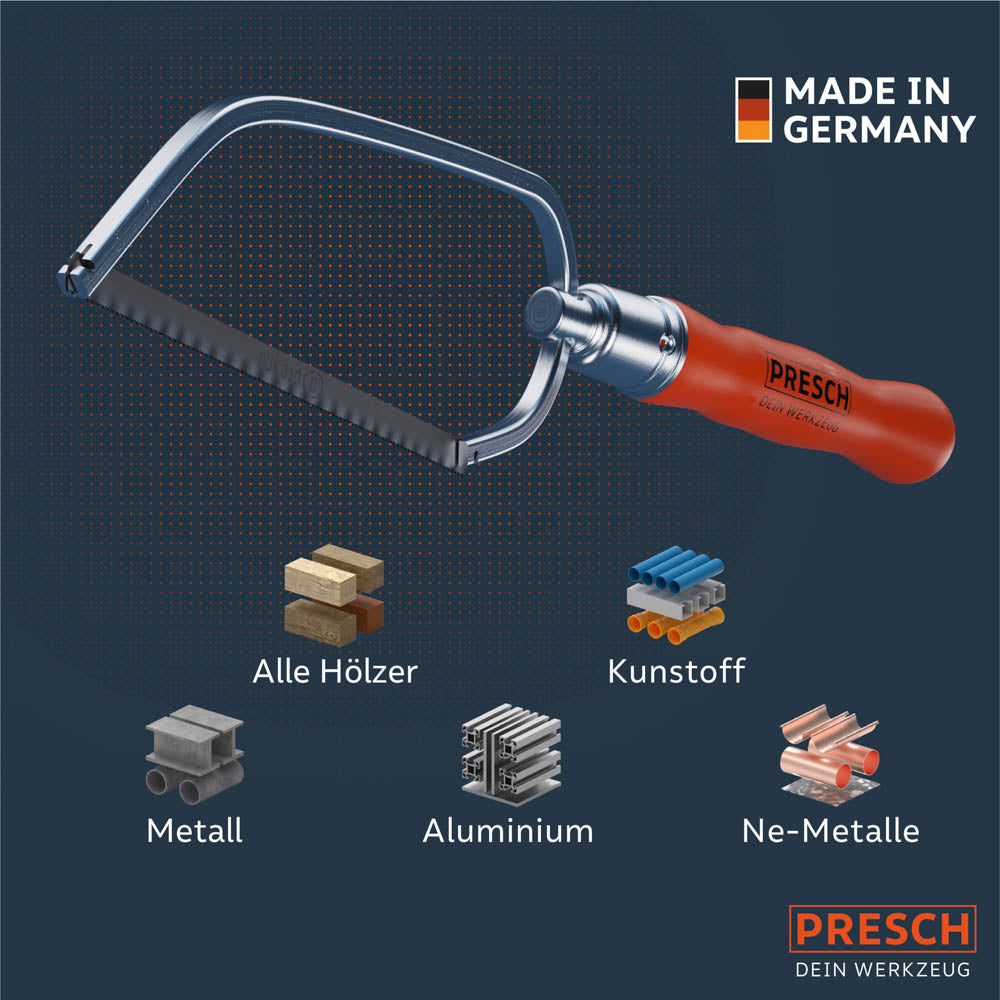 Overzichtsgrafiek materiaalcompatibiliteit: Alle houtsoorten, kunststoffen, metalen, aluminium en non-ferro metalen kunnen worden bewerkt.