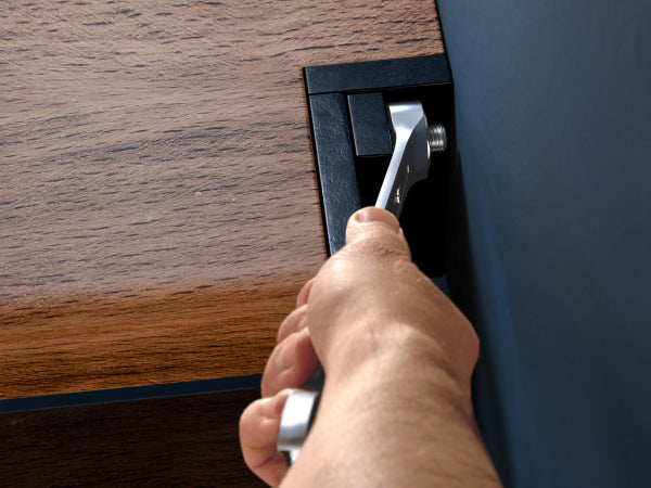 Angle d'attaque de 15° pour les espaces restreints