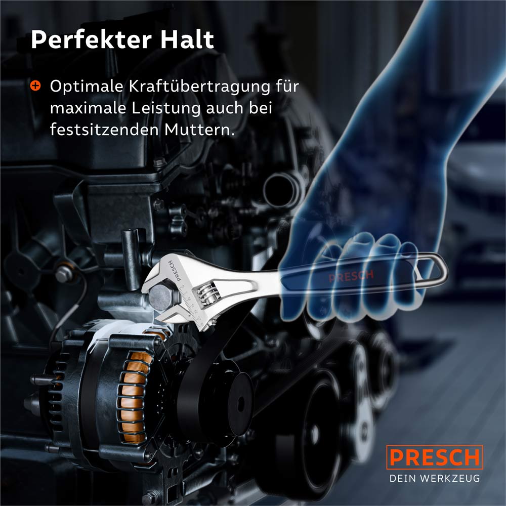Utilisation dans le secteur automobile : la poignée ergonomique permet une transmission optimale de la puissance pour une performance maximale, même avec des écrous fixés.